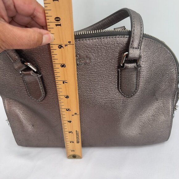Kate Spade New York Metallic Leather Satchel with Crystal Embellishments - Picture 12 of 15